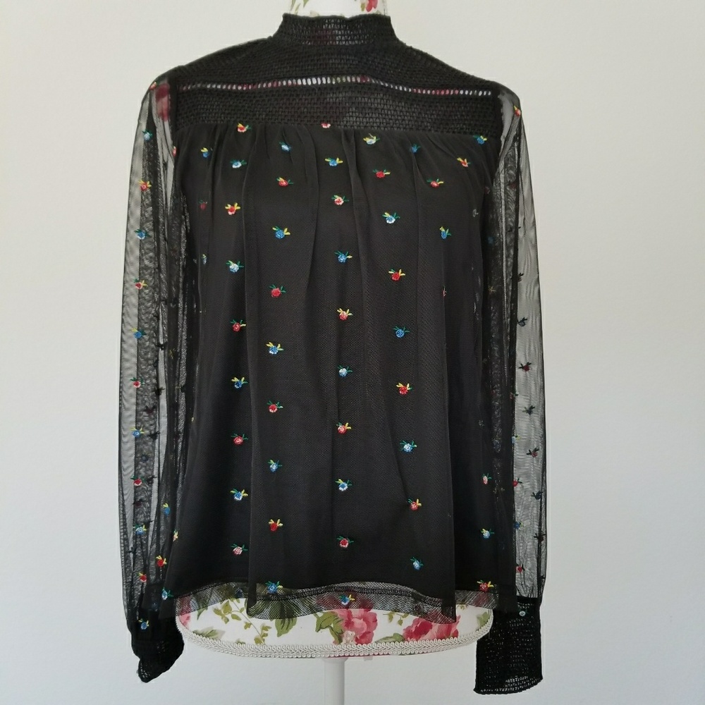 Topshop - Ditzy Embroidered Top - Final Price